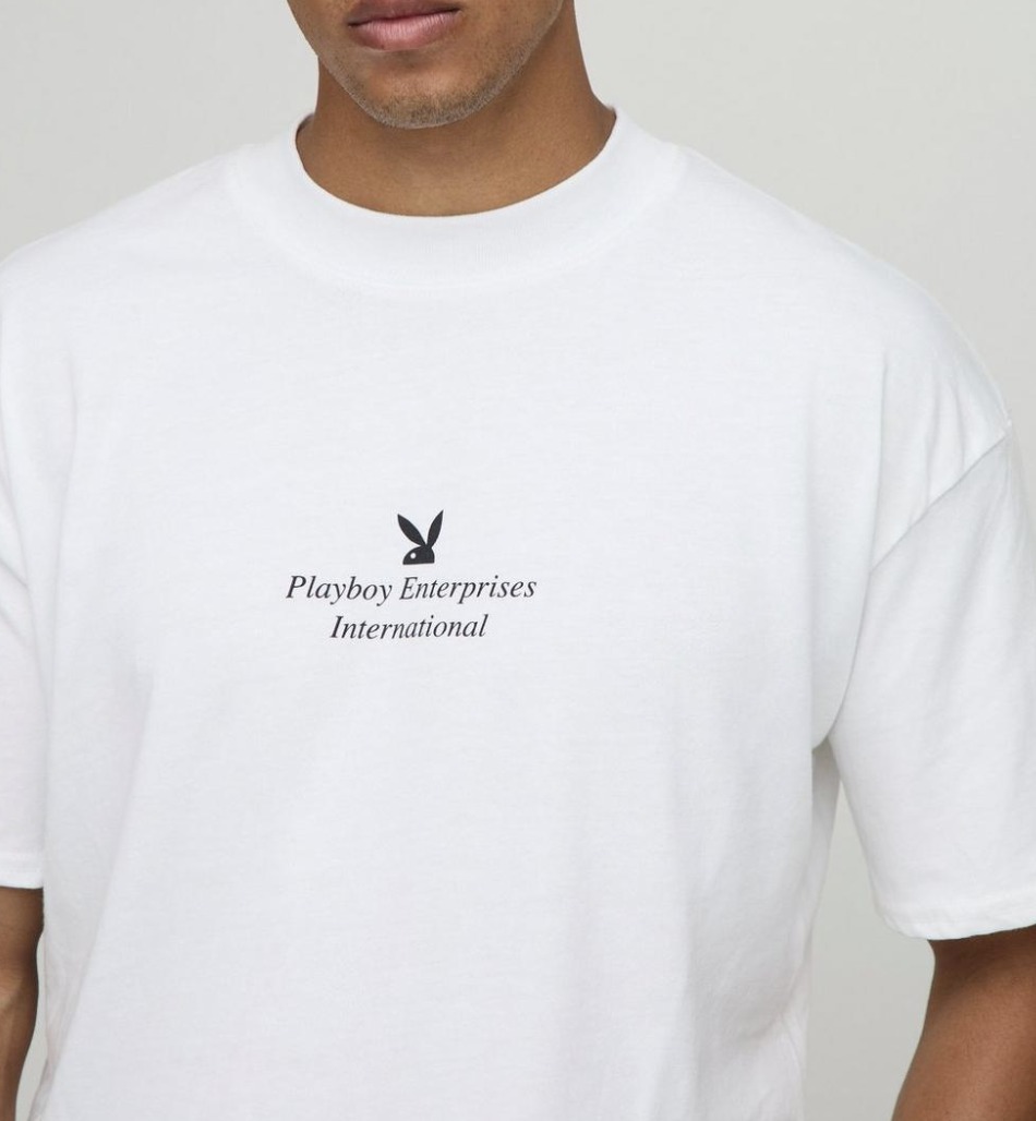 《boohoo》プレイボーイプリントTシャツ