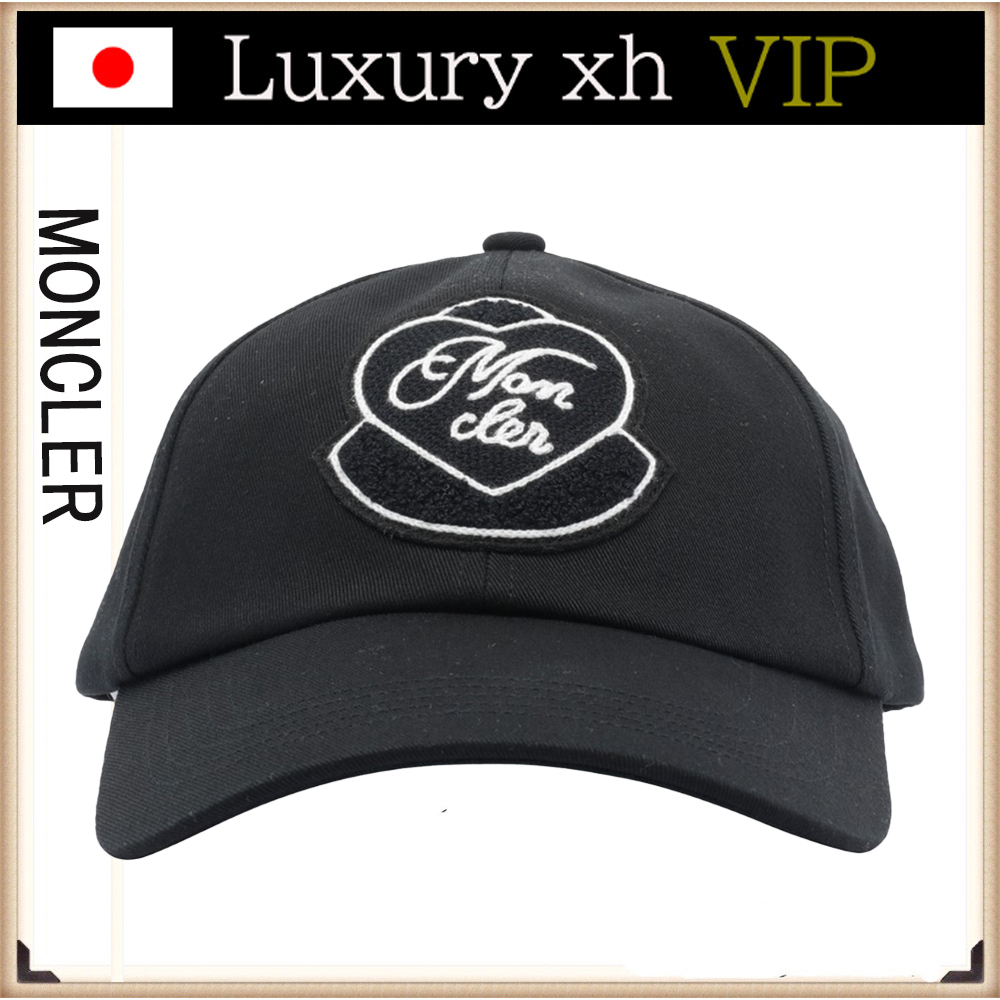 ★25AW MONCLER ロゴ付き ベースボールキャップ 帽子