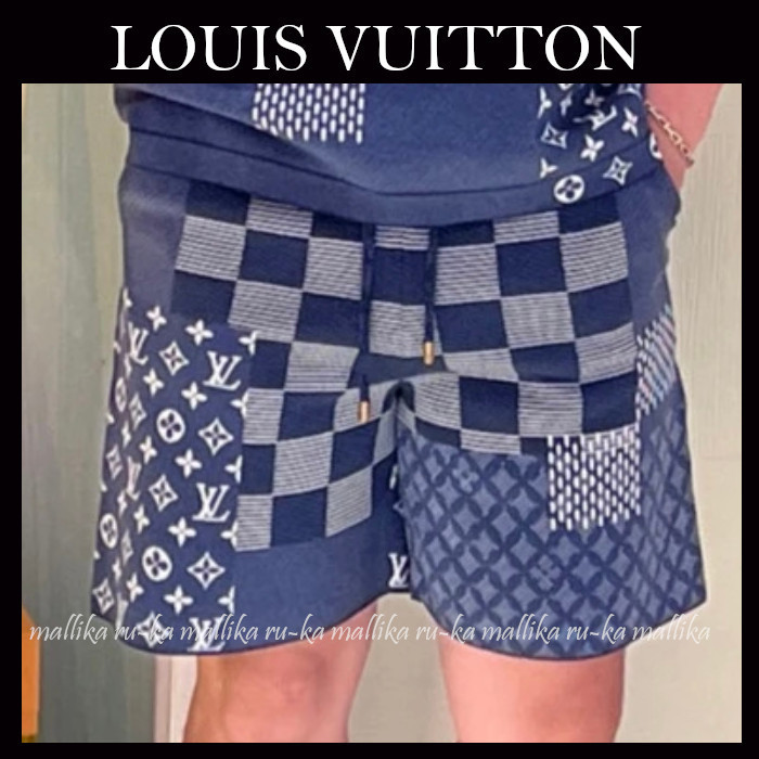 パッチワーク風☆【LOUIS VUITTON】ニットショーツ