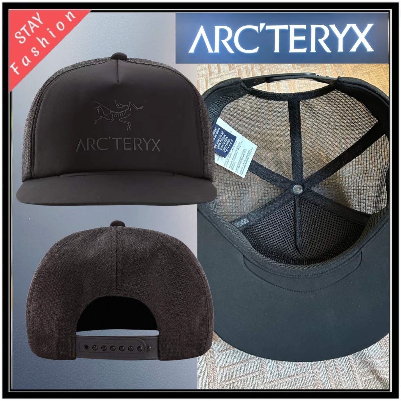 ★シンプルおしゃれ!暑い季節もオッケー ARC'TERYX メッシュCap
