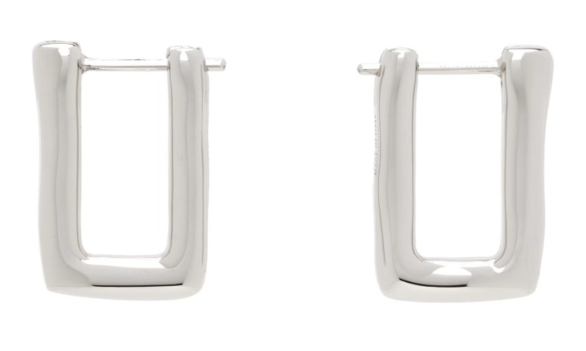 関税送料込★Jil Sander シルバー Angular ピアス