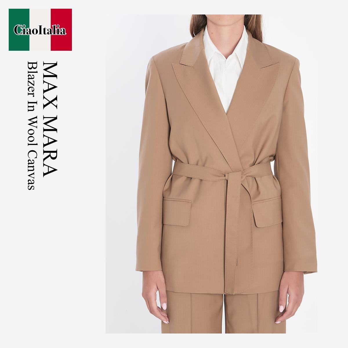 ジャケット Max Mara Blazer In Wool Canvas