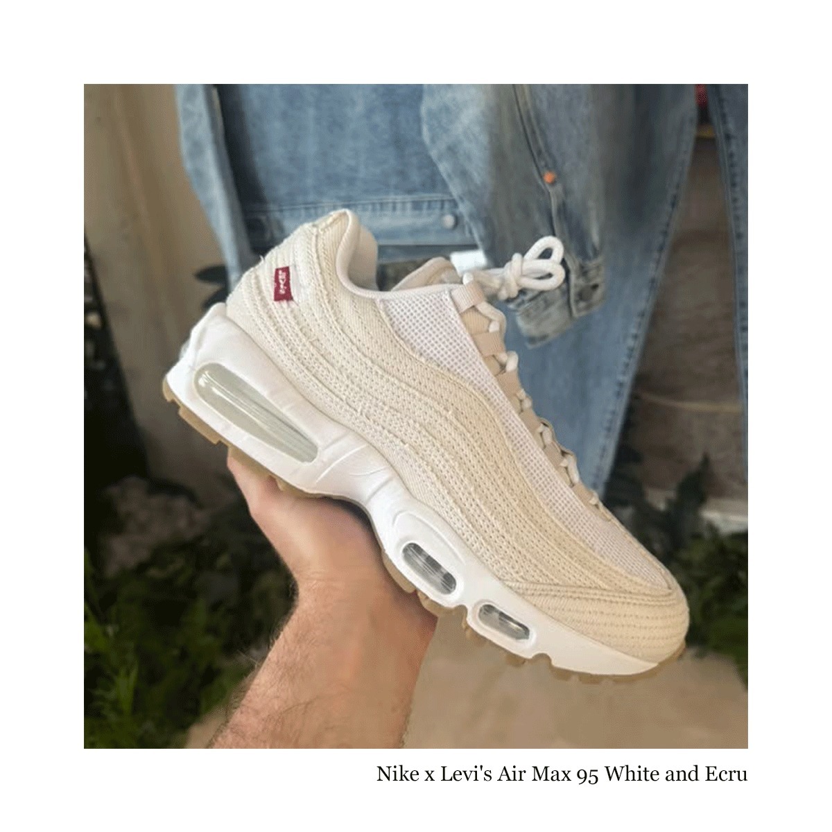 送料・関税込 ★ Nike x Levi's Air Max 95 White and Ecru