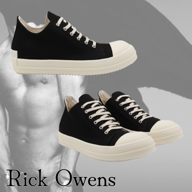 RICKOWENS♡DRKSHDW ブラックロースニーカー