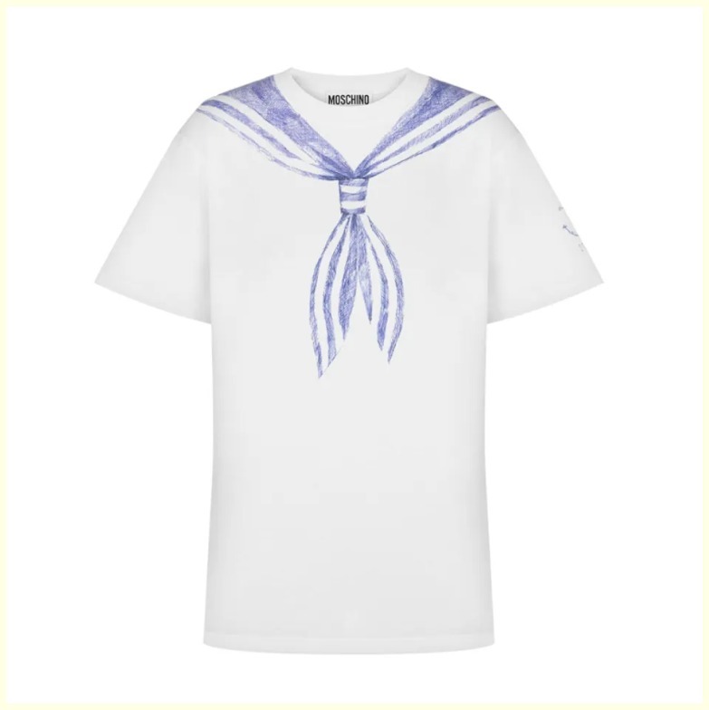 【関税込】★MOSCHINO★ コットン プリント Tシャツ