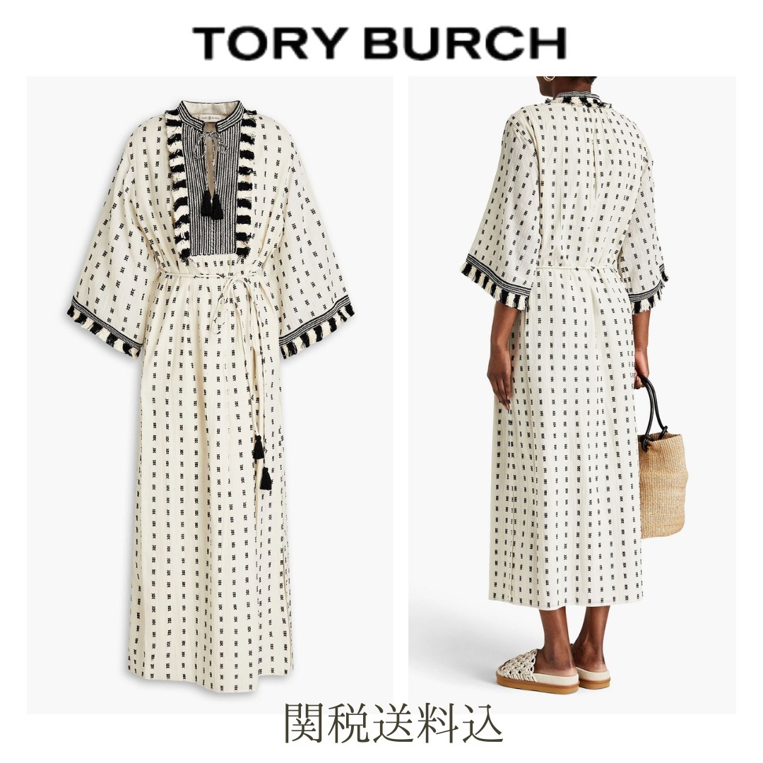 Tory Burch  コットン カフタン タッセル付き  関税送料込