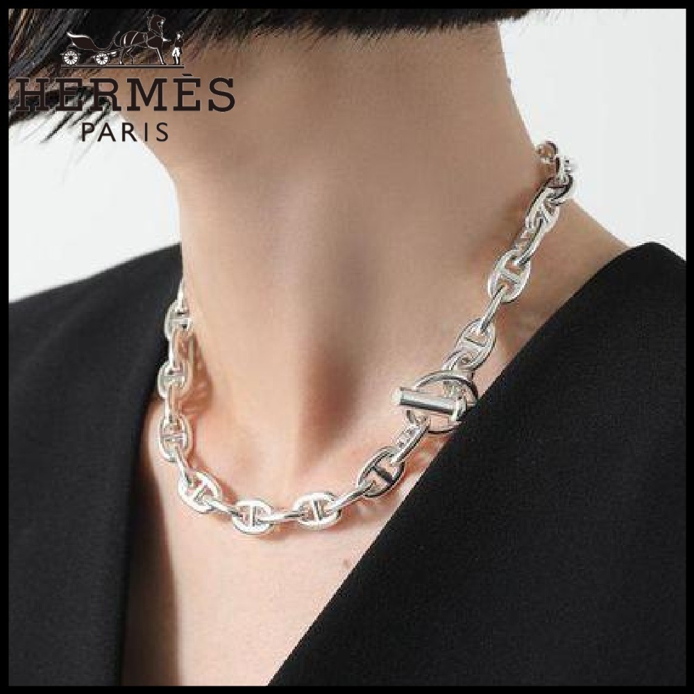 セール【HERMES】ネックレス シェーヌダンクル Chaine dancre MM