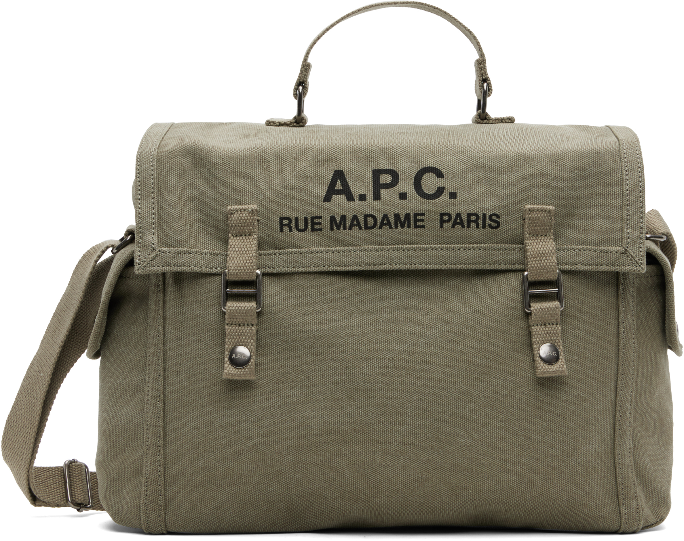 【関税込み】A.P.C. カーキ Recuperation サッチェル