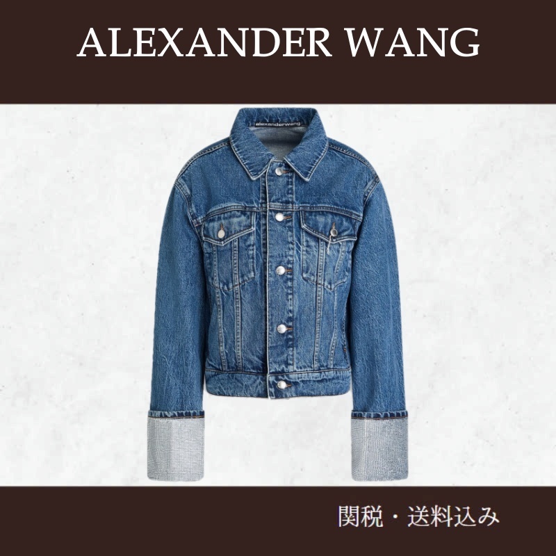 Alexander Wang★デニムジャケット クリスタル付き