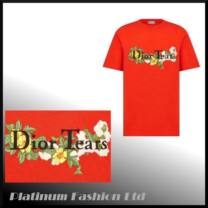 希少コラボ♪【Dior x Denim Tears】Relaxed-Fit T-Shirt Red
