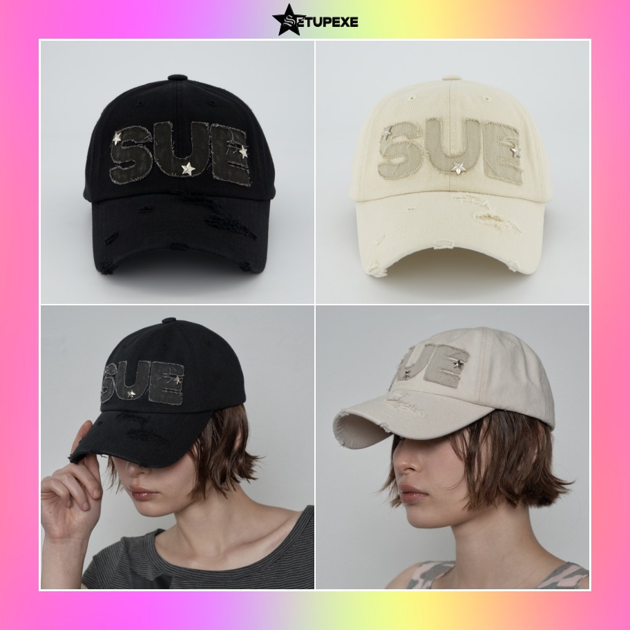 【SETUP-EXE】韓国人気★SUE STAR BALL CAP
