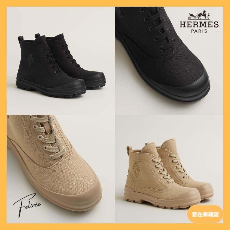 《洗練されたアウトドア》HERMES アンクルブーツ Kooler