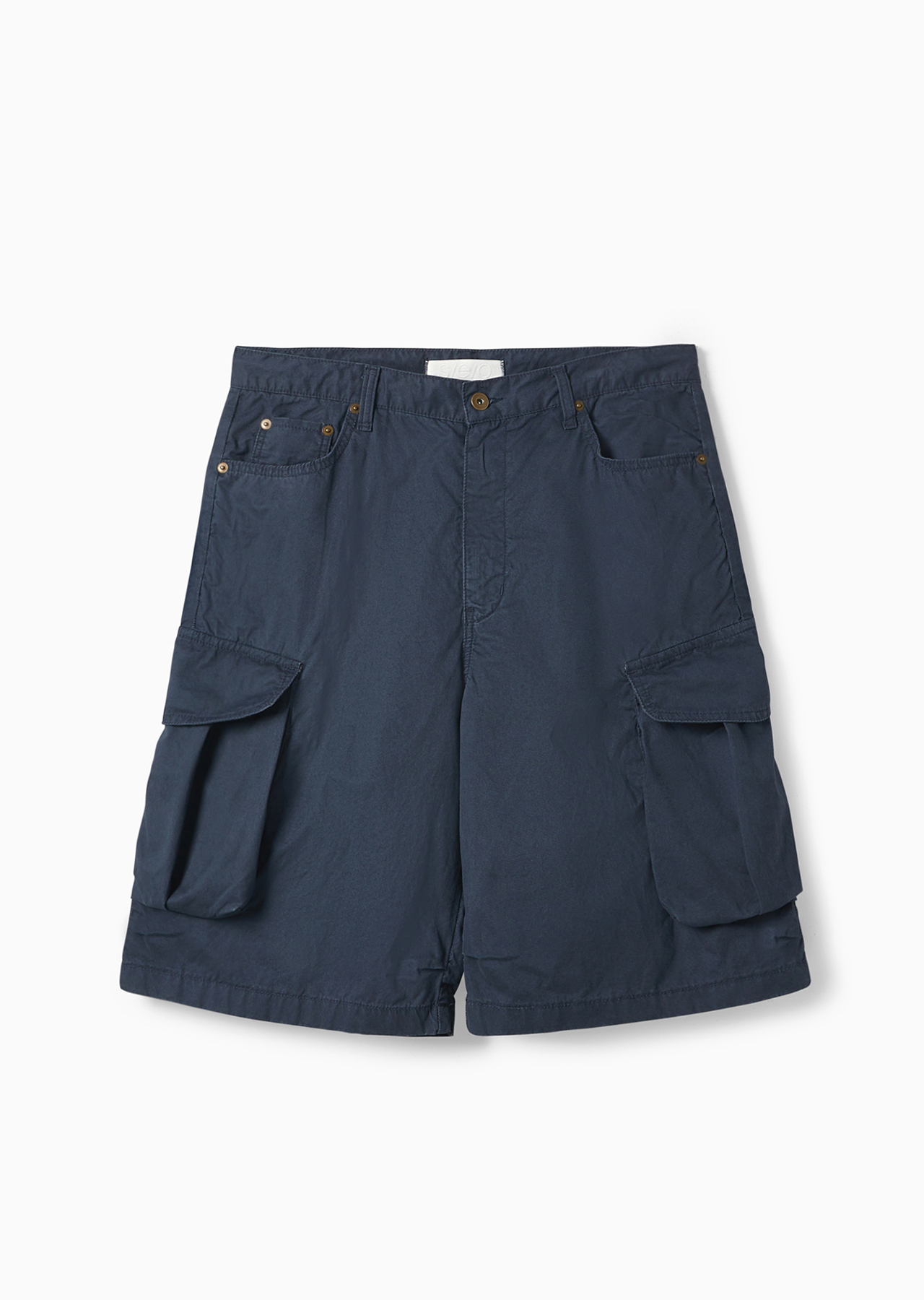 【S/E/O】 COTTON CARGO SHORTS NAVY