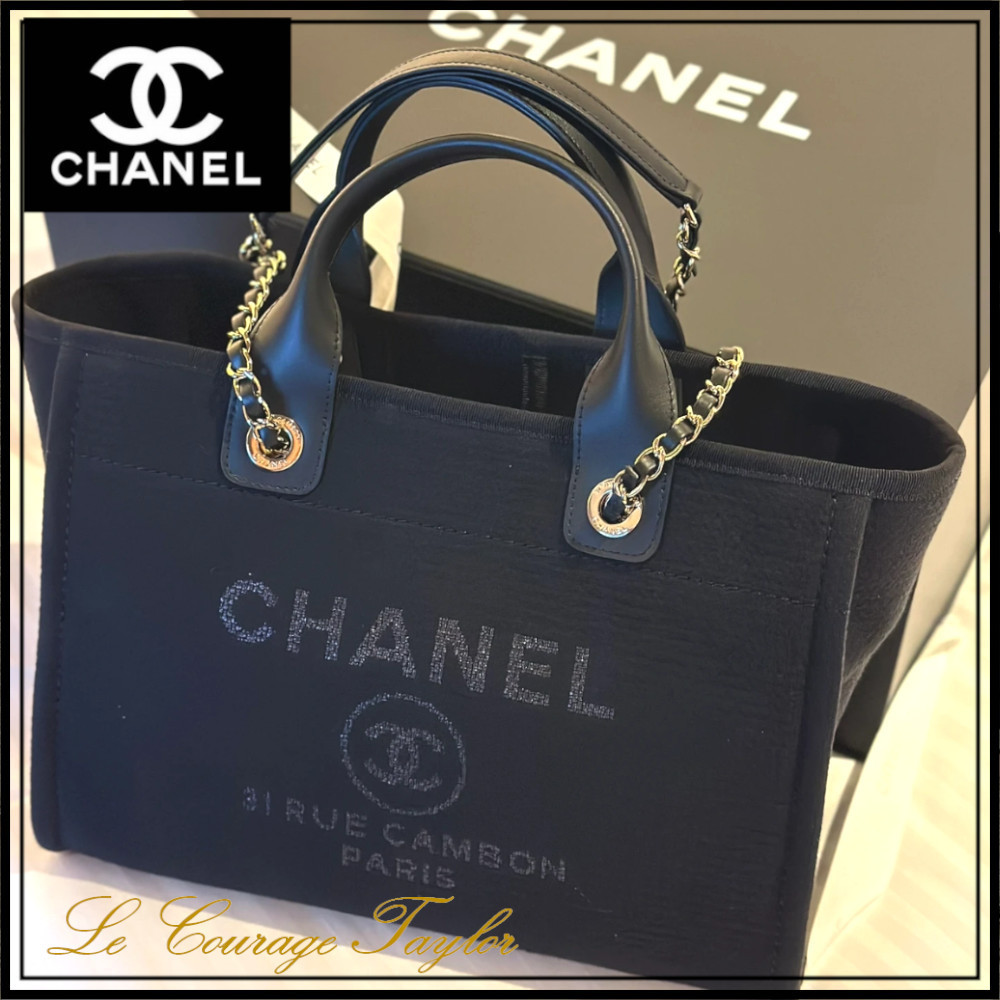 カジュアル♪【CHANEL】ドーヴィルスモールショッピングバッグ