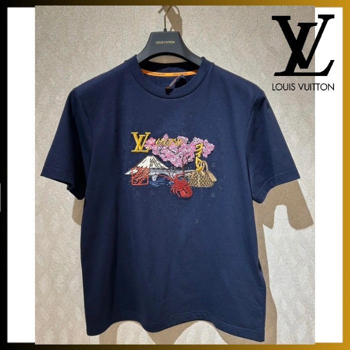 【NIGOコラボ /日本文化の融合】Louis Vuitton 刺繍Tシャツ