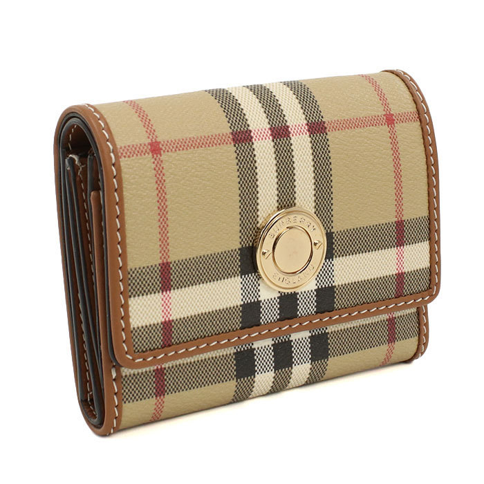 BURBERRY バーバリー 三折財布小 8094423 A7026 ベージュ