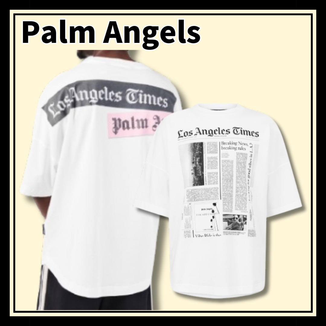 関税送料込 〈Palm Angels〉パーム PA LA タイムズ Tシャツ