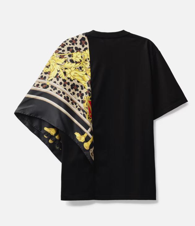 Junya Watanabe 関税込 ブラック サバス シルクスカーフ Tシャツ
