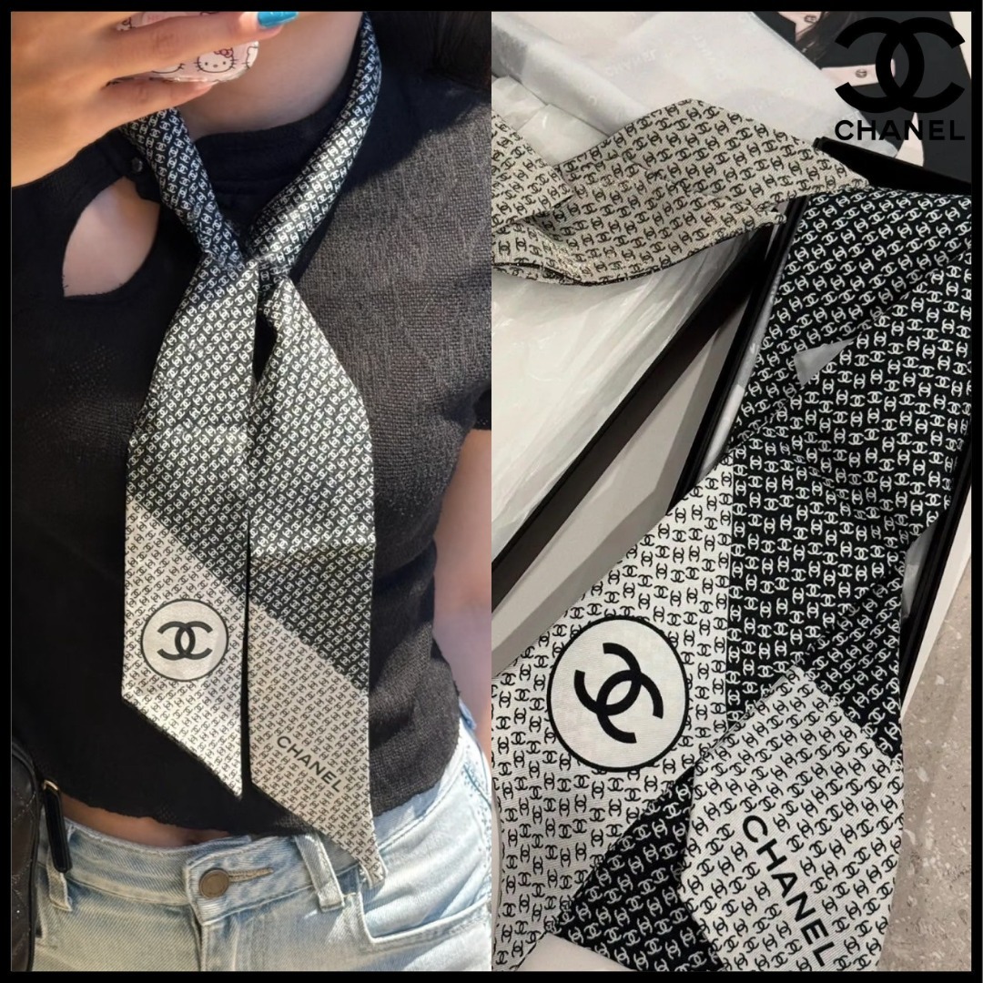 【コーデのワンポイントに♡】CHANEL ツイリー