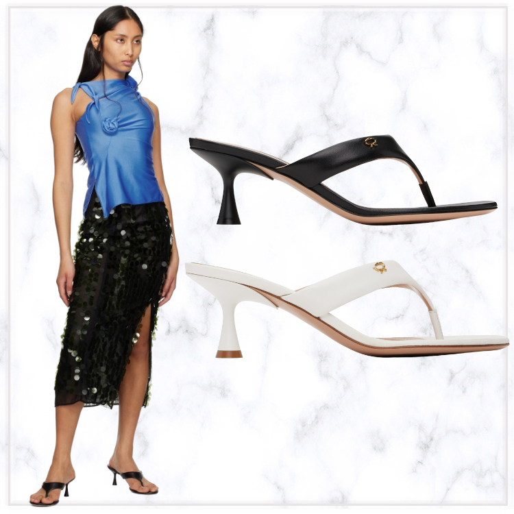 【GIANVITO ROSSI】ASCENT◆ナッパレザー◆ピンヒールサンダル