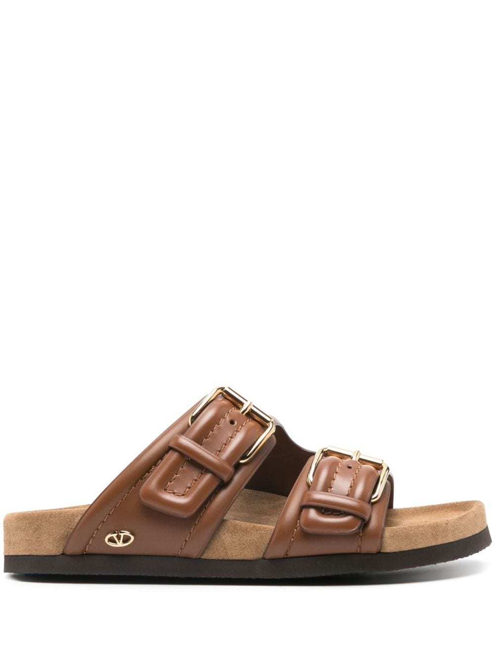 【関税込み】VALENTINO Sandali in pelle con logo VLogo