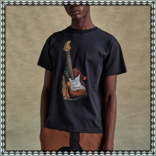 ★ANDERSSON BELL★ Unisex Guitar T-Shirt atb1250u(BLACK)