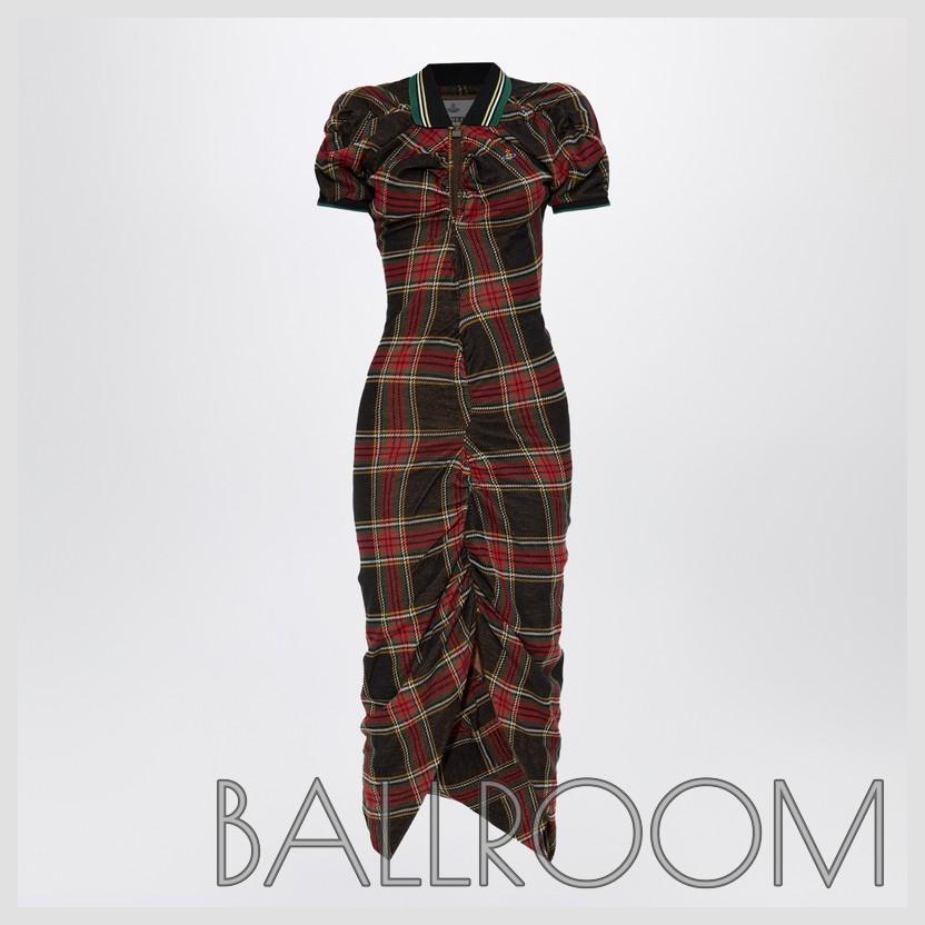 ワンピース VIVIENNE WESTWOOD PULLING DRESS WITH TARTAN PATTERN
