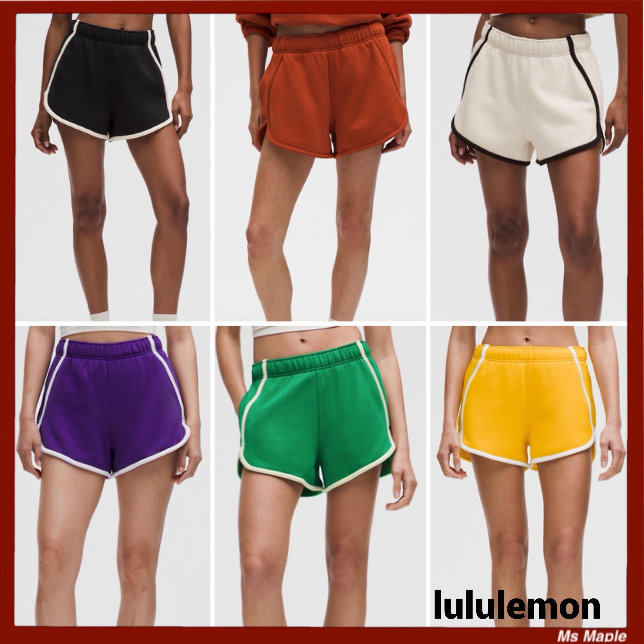 カラバリ豊富☆ミッドライズ【lululemon】フリースショーツ