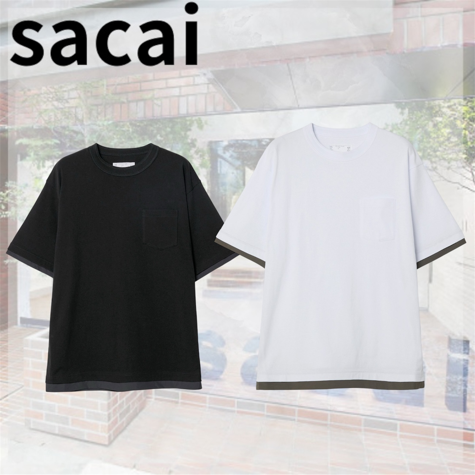 SACAI♡ コットンジャージーTシャツ
