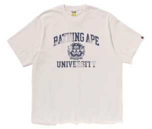 【BAPE】SPRAY PRINT COLLEGE LOGO RELAXED FIT TEE 要在庫確認
