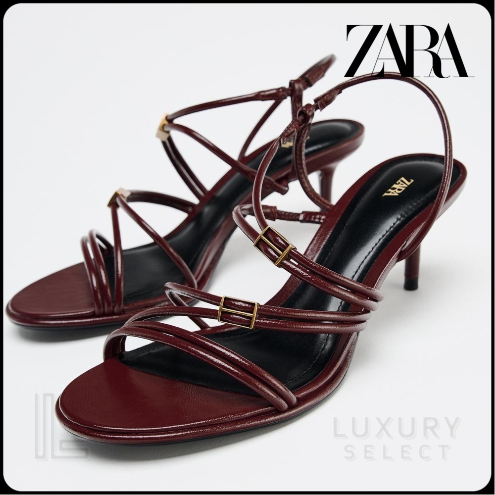 ★ZARA★ HIGH-HEEL STRAPPY SANDALS