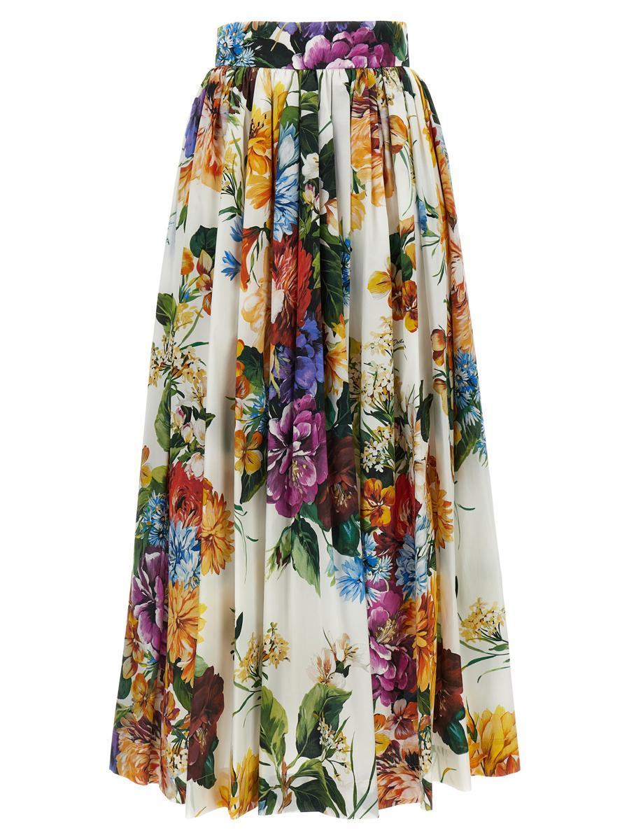 【関税＆送料込み】Dolce & Gabbana 'Bouquet' Print Skirt