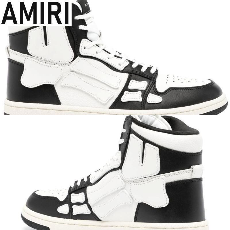 【AMIRI】スケル パネルハイカットスニーカー