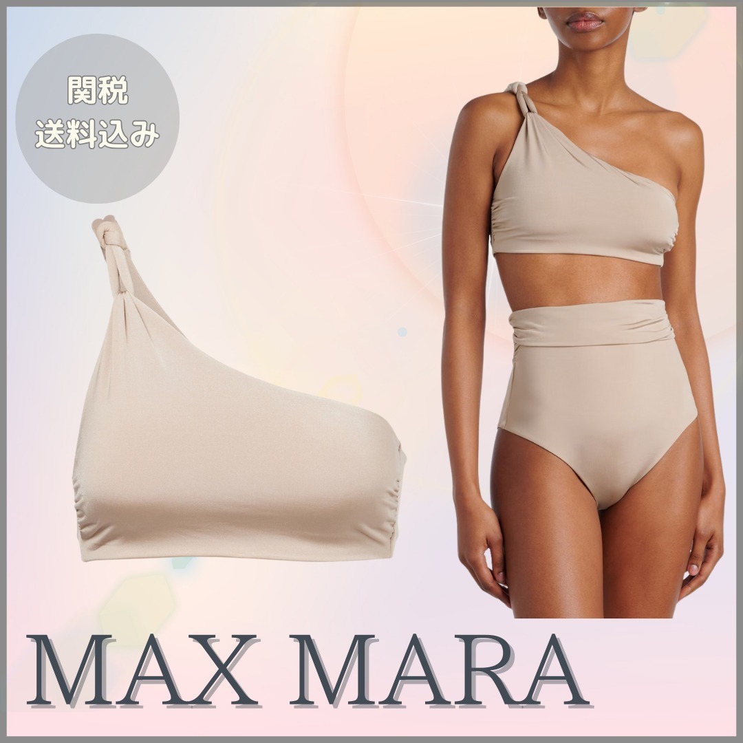 MAX MARA【関税送料込】アリシア ワンショルダー ビキニトップ