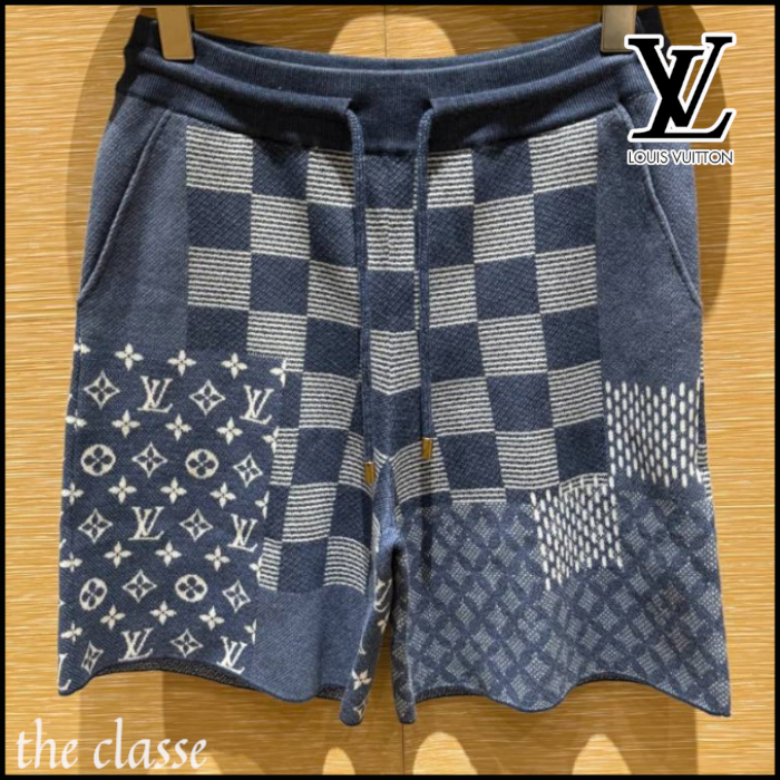 【パッチワーク柄◎】涼感コーデに♪LouisVuittonショートパンツ