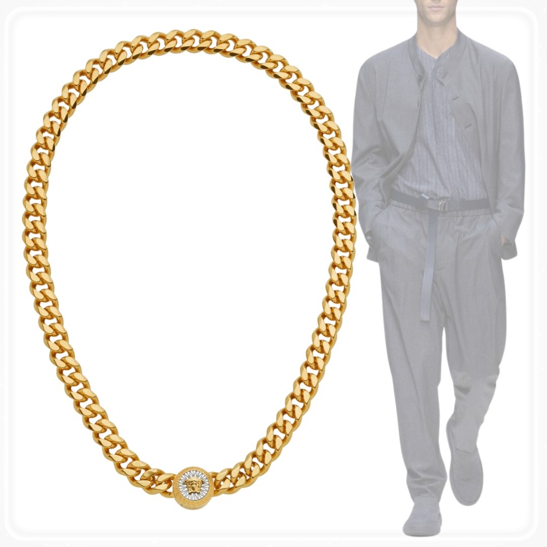 【VERSACE】メデューサアイコン チェーンネックレス unisex