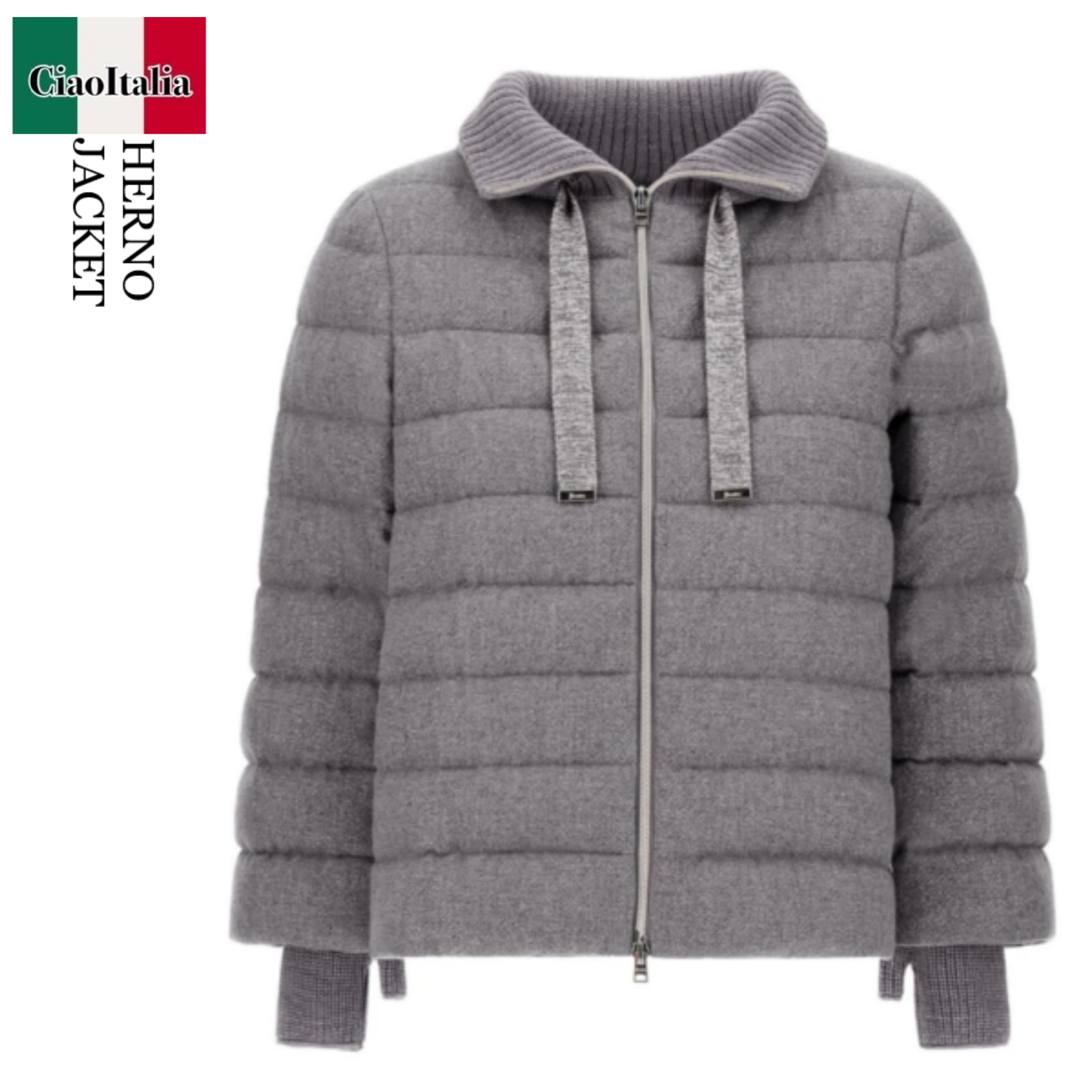 ブルゾン Herno Cappa In Cashmere Lana Imbottita