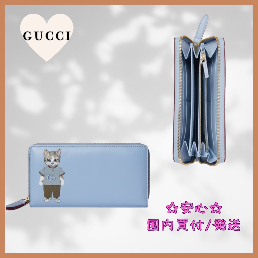 GUCCI☆日本限定 ヒグチユウコ ジップアラウンドウォレット