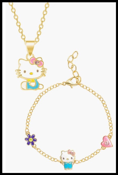 Hello Kitty ブレスレット & ネックレス セット