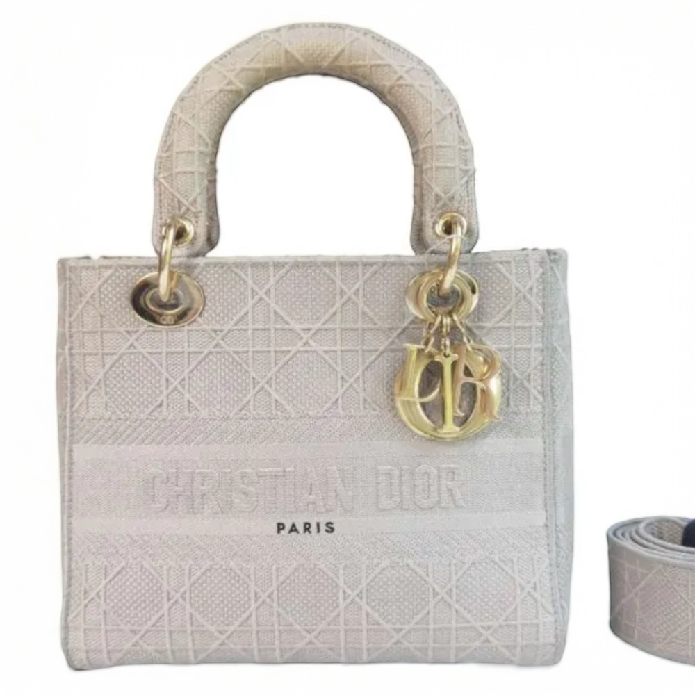 DIOR LADY D-LITE ミディアム 刺繍バッグ RR2784