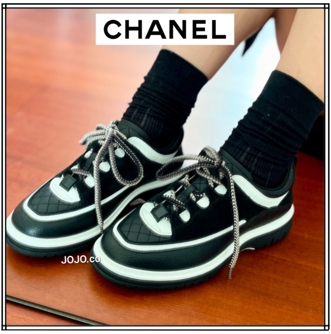 【厚めソール☆】CHANEL スエード スニーカー