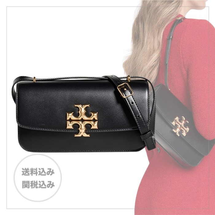 【Tory Burch】レザー ロゴ コンバーチブル ショルダーバッグ