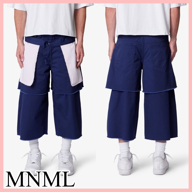 MNML ウルトラバギー INSIDE OUT ショートパンツ Navy 送料込み