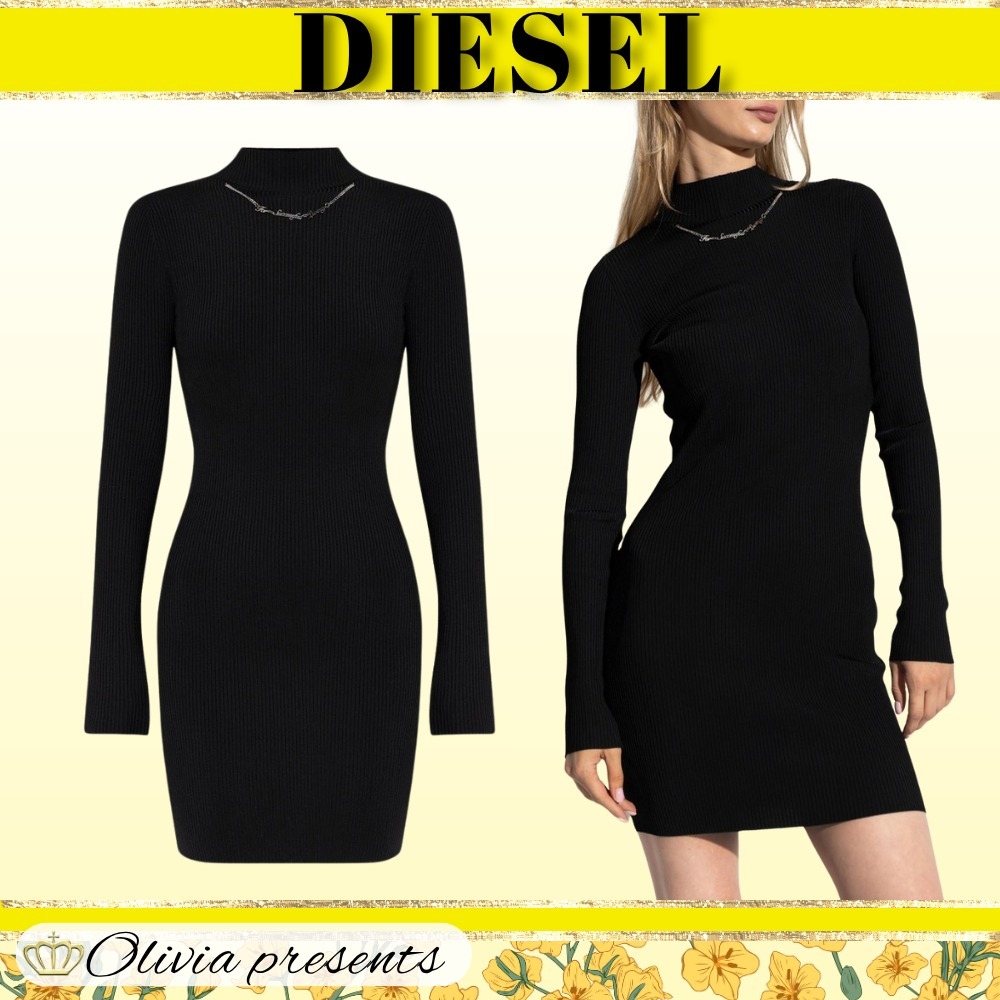 DIESEL>>ディーゼル M-Ango-Ls ニットミニドレス
