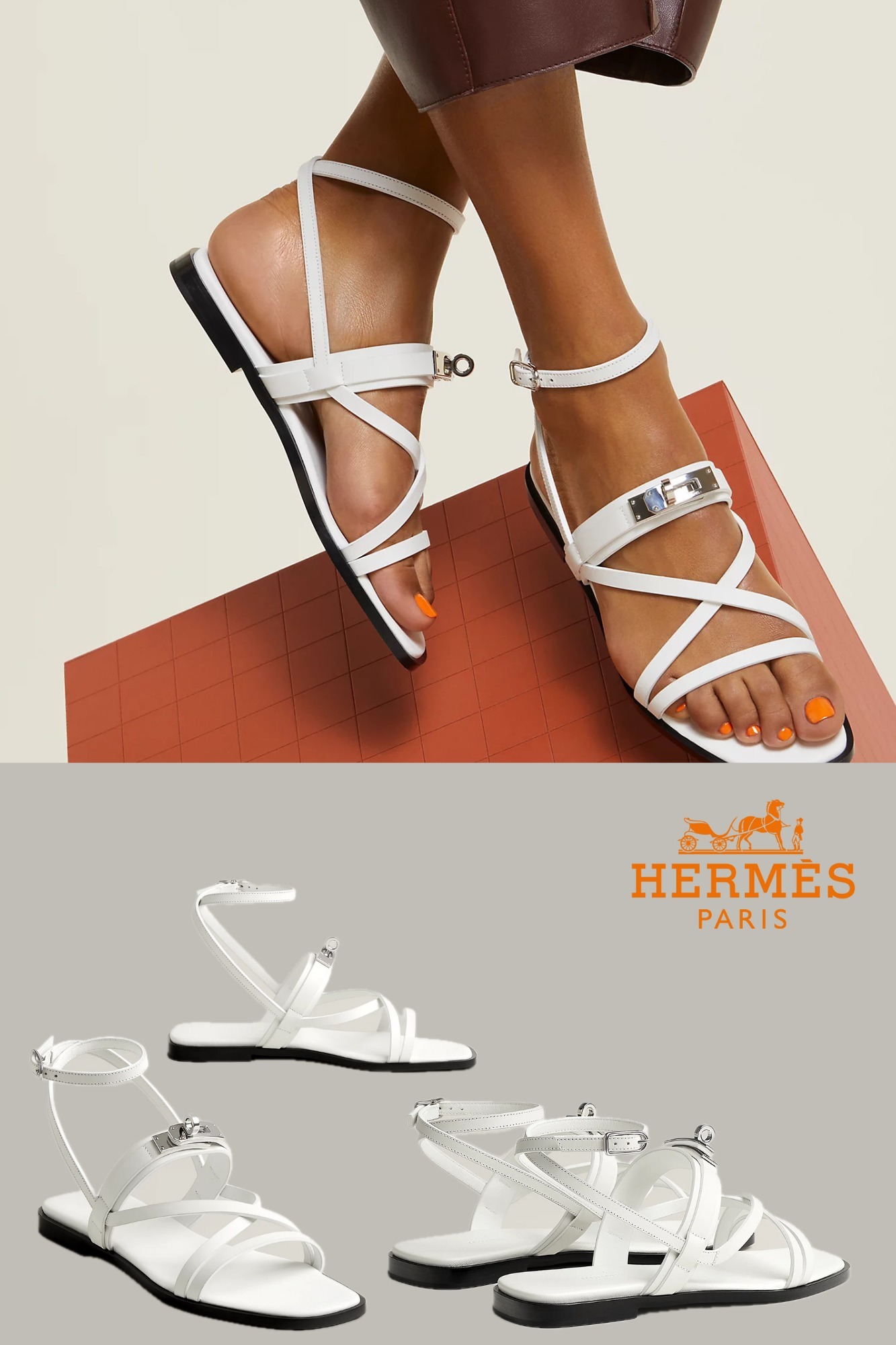 足元をお洒落に♡【HERMES】サンダル 《ジューン》