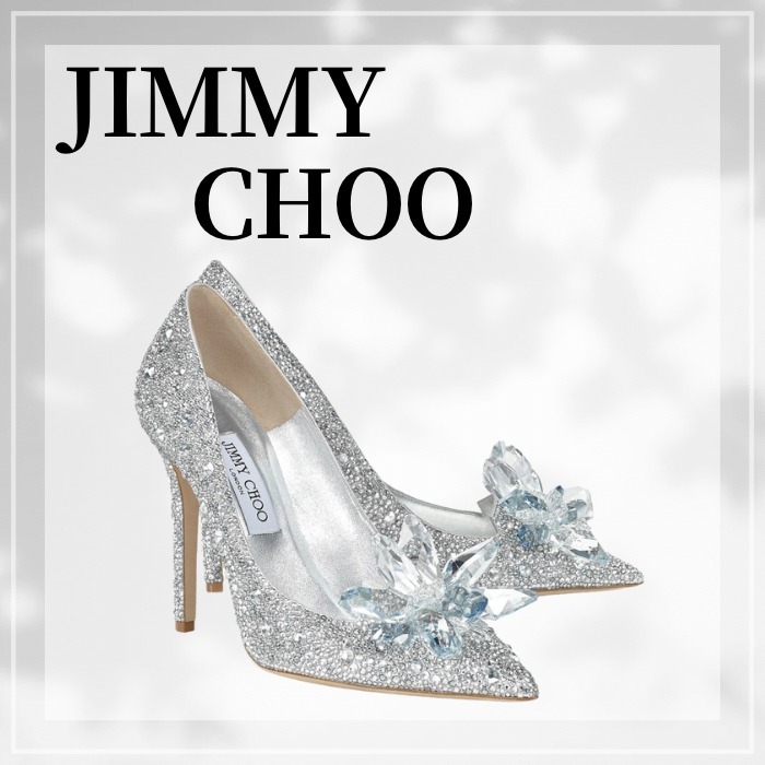 JIMMY CHOO☆ アヴリル クリスタル ポインテッドトゥ パンプス