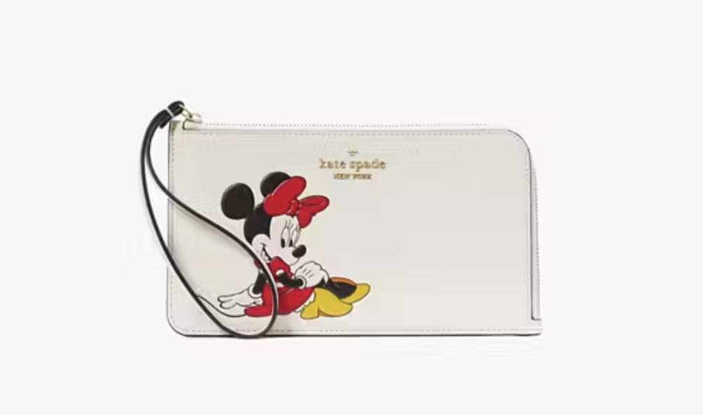 バッグ・カバンその他 kate spade new york x Disney Minnie Medium L-zip Wristlet