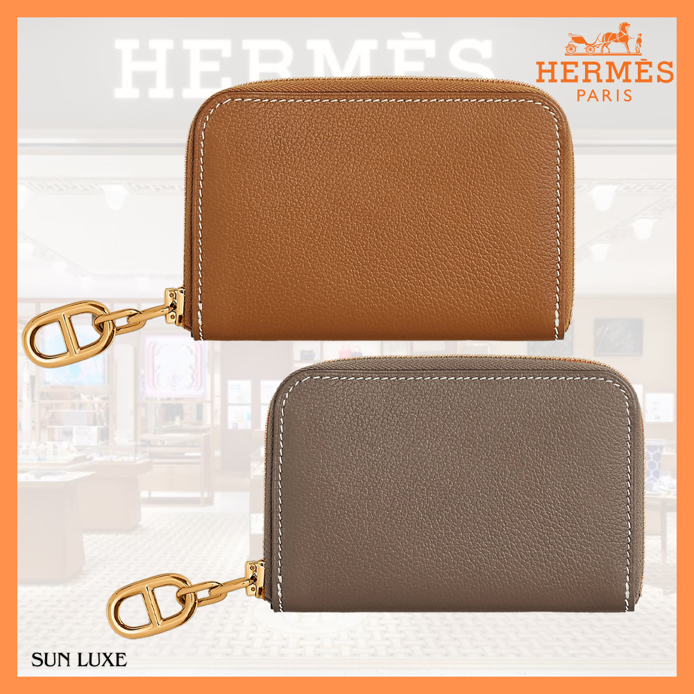 【HERMES★シンプルおしゃれ】Zipengo Compact Chaine D'Ancre