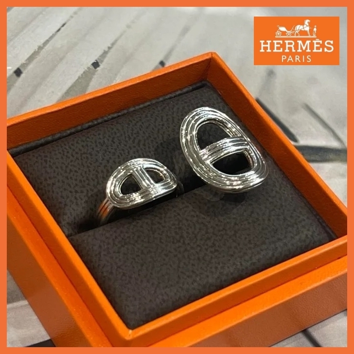 【新作】HERMES シェーヌダンクル 24 ダブルリング VL