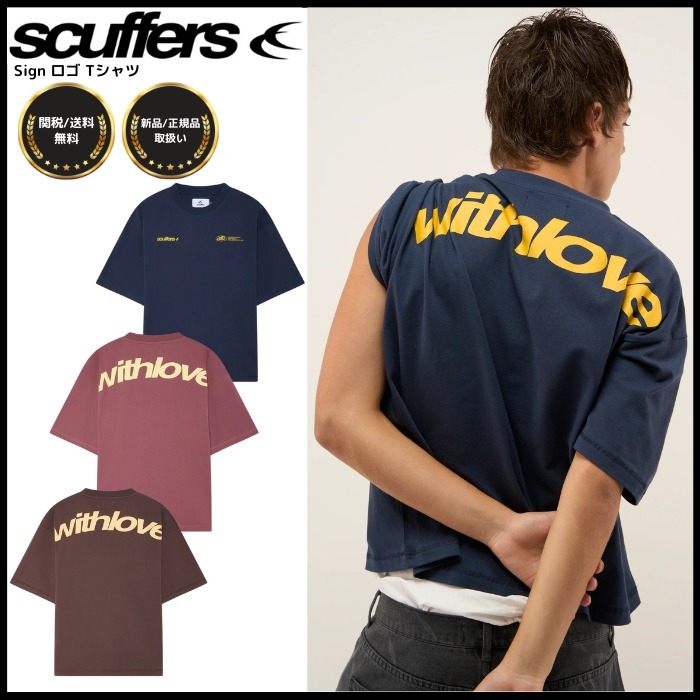 Scuffers★SNS話題！Sign ロゴ Tシャツ 関税送料無料